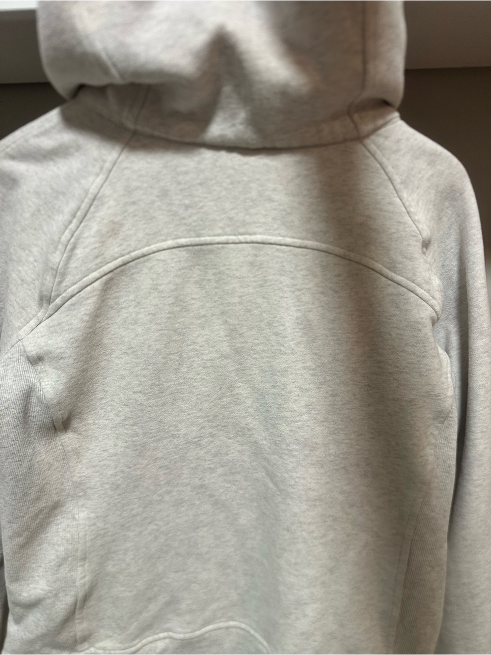 lululemon athletica Heather Light Gray Full-Zip Scuba Utility Jacket - Picture 9 of 16